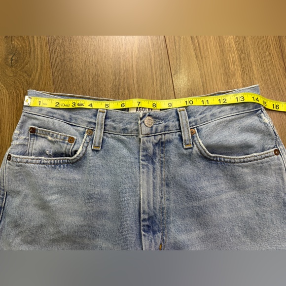 Agolde Pinch Waist High Rise Kick Jeans in Riptide Size 29 - Picture 12 of 14